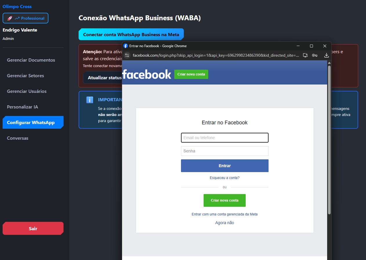 Configuração WABA